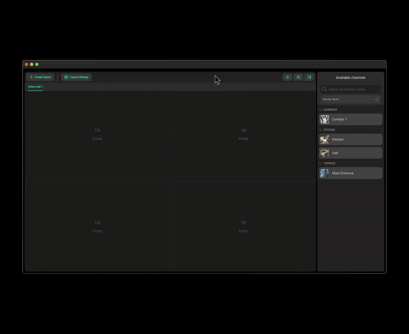 AJAX Videoüberwachung App und Browser